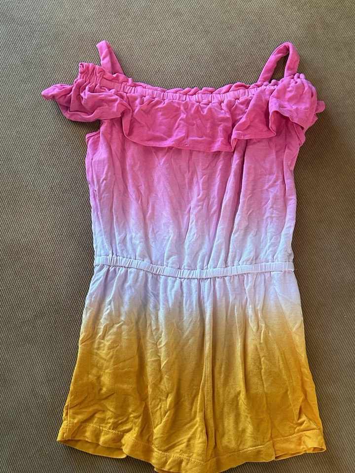 Design History Niñas Dip Dye Media Cremallera Pantalones Cortos Mameluco 4 Foto 4 de 4