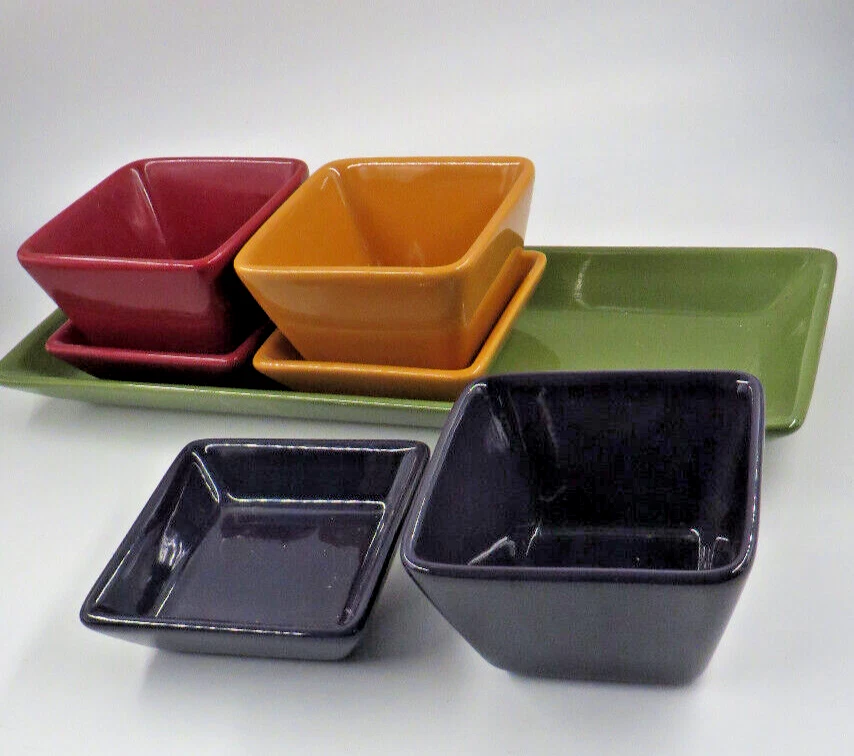 Juego de condimentos Simple Additions by Pampered Chef de 7 piezas azul amarillo rojo Foto 2 de 4