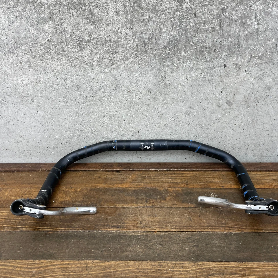 Fyxation Wing Bars 25.4 mm TT Triathalon Fixie Road Black 40 Tektro Aero Levers - Image 4 of 4