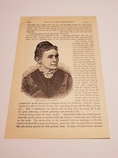 Portrait of Lucretia R Garfield c. 1882 Engraving