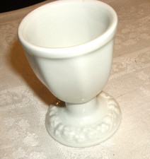 Antiker Rosenthal Eierbecher Maria - weißes Porzellan - 5 x 7 cm
