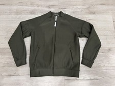Arys Fusionwear Berlin Men's Green Tech Breeze Bomber Jacket Size L (Large)