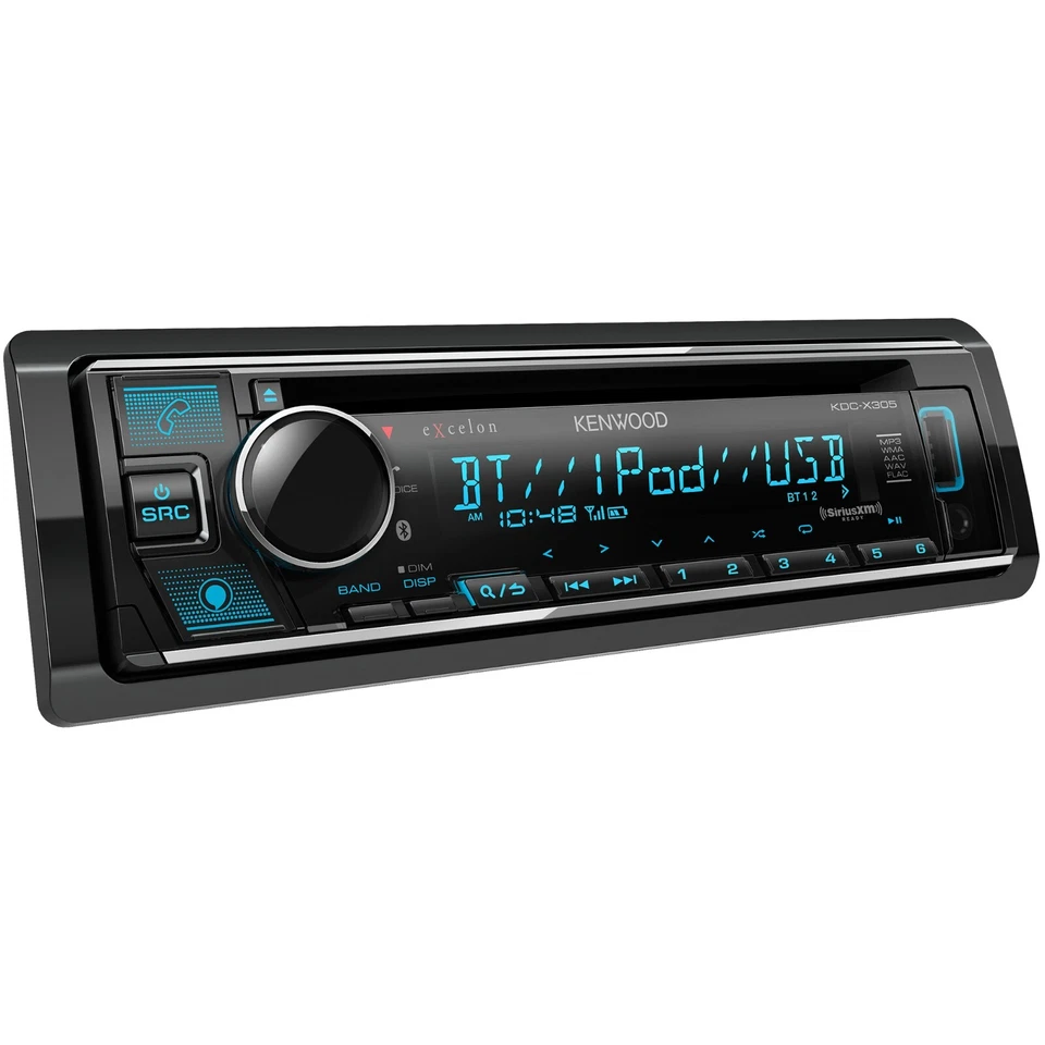 Receptor de CD Kenwood Excelon KDC-X305 1 DIN con Bluetooth Foto 3 de 4