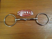 New Showman 3 1/2” Broken Snaffle Loose O Ring Oring Bit Small Pony MINI Horse