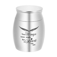 Small Cremation Urn for Pet Ashes Keepsake Urn Stainless Steel M2E5