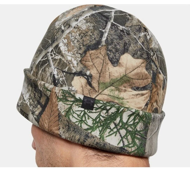 Under Armour Cold Gear Storm 1343193-991 Scent Control Hunting Camo Beanie Hat - Image 2 of 4
