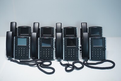 8 POLYCOM VVX-310 12-LINE COLOR VOIP GIGABIT PoE DESKTOP BUSINESS TELEPHONES