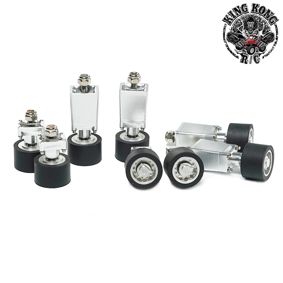 Fully Metal Tank Track Wheels Set for Tamiya 56020 1/16 Leopard 2 A6 R/C Tank - Image 2 of 4