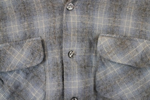 Vintage Penney's Towncraft Loop Collar Board Shirt Japan Shadow Wool S Pendleton - Picture 4 of 6