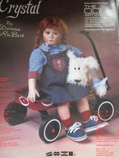 Vtg Donna Rubert CRYSTAL Doll Ad / Advertisement ONLY