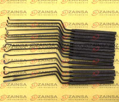 Hardy Pituitary Neuro Curettes Set of 16Pcs Surgical Instruments Transsphenoidal