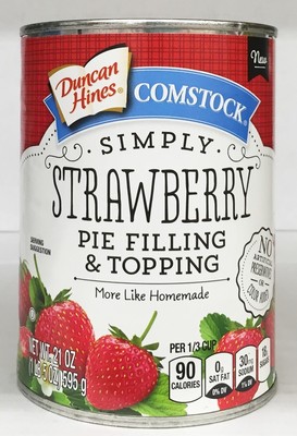 Duncan hines comstock, pie filling&topping, strawberry (041255015357)