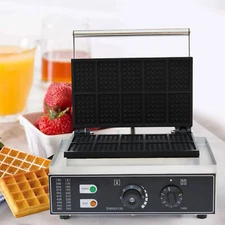 NEW Commercial Nonstick Electric Waffle Maker Waffle Baker Machine 1500W 110V US