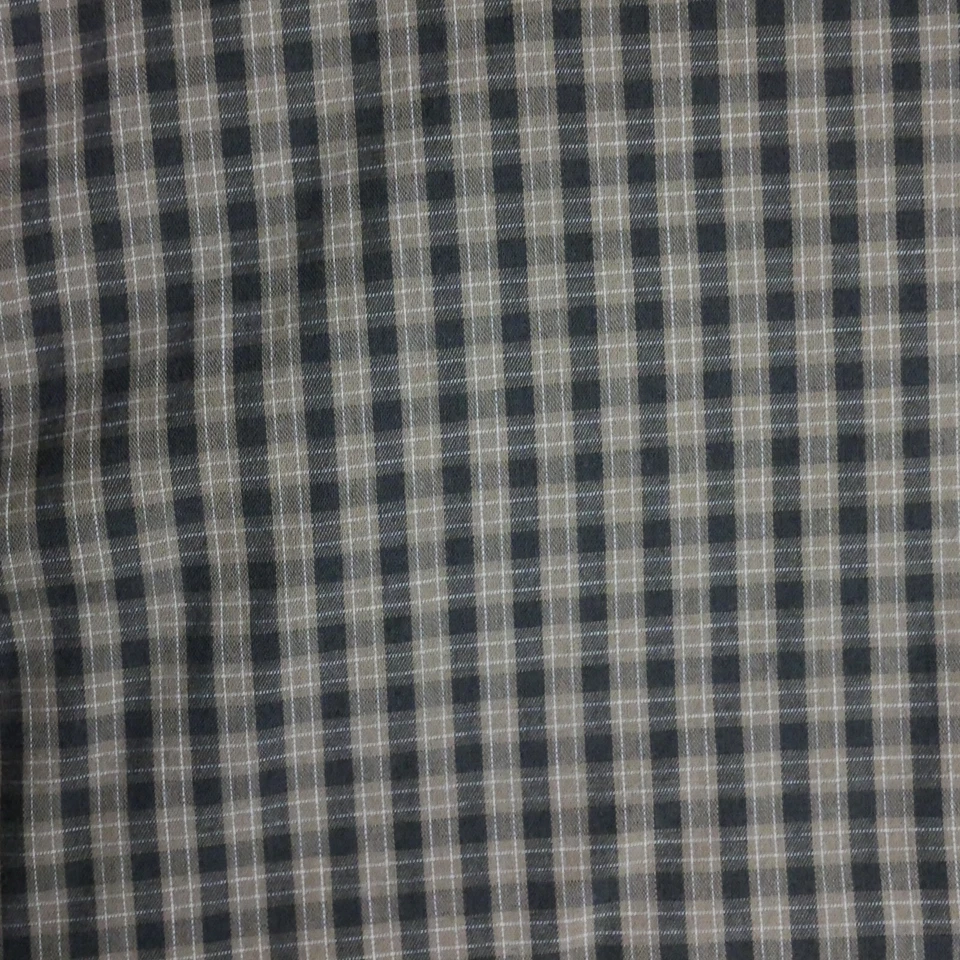 Van Heusen Mens Size M 15-15.5 Button Up Shirt  Long Sleeve Brown Plaid - Image 4 of 4