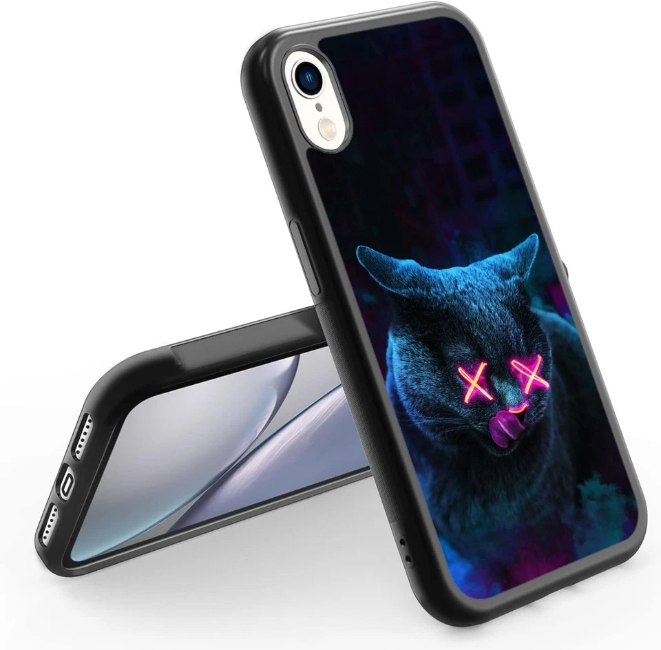 Ghost Cat Print Case For iPhone 11 12 13 14 15 Pro Max Plus - Image 2 of 4