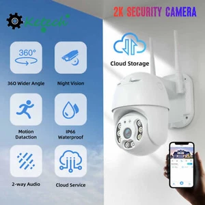 Sans fil 1080P WIFI IP Extérieur CCTV HD PTZ Smart Home Security IR 360 Cam L2KO