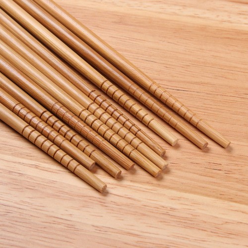 5 PAIRS Bamboo Chopsticks Japanese/Chinese Style Reusable Bamboo Chopsticks - Picture 3 of 3