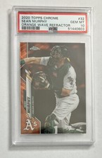 Sean Murphy 2020 Topps Chrome Rookie Orange Wave /25 PSA 10
