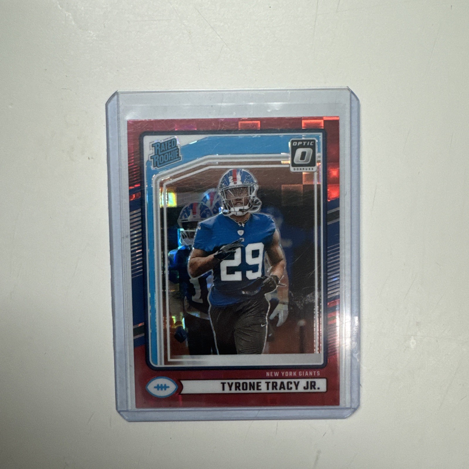 2024 Panini Donruss Rated Rookie Tyrone Tracy Jr. #364 Optic Preview Red Pandora