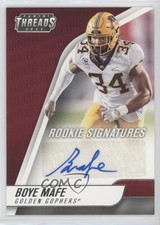 2022 Panini Chronicles Draft Picks Threads Rookie Signatures Boye Mafe Auto 9r9