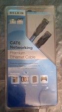 Belkin CAT6 premium Ethernet Networking Cable New In Package 7 ft