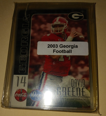 2003 Coca Cola Kroger Georgia Bulldogs football set (18 cds) w/ David Pollack