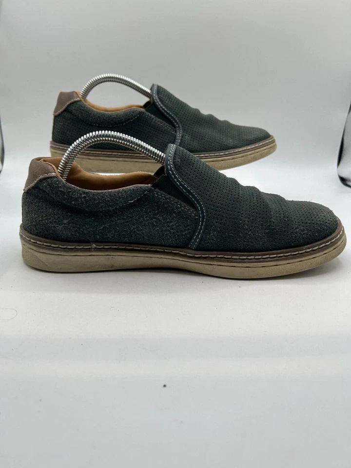 Zapatos informales Joseph Abboud 9D para hombre talla 9D gamuza perforada punta redonda 40K7-71 Foto 2 de 4