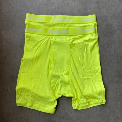 Supreme Boxershorts Herren Neon Grün 2er Pack Boxer Unterhose Streetwear S-XL - Bild 1 von 4