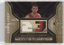 2007 SPx Winning Materials Jersey Number 8/15 Andrea Bargnani #WMJ-AB Patch d9r