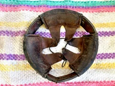 WW1 GERMAN LEATHER LINER FOR M16 HELMET. 1917. Sz 66.  ORIG.