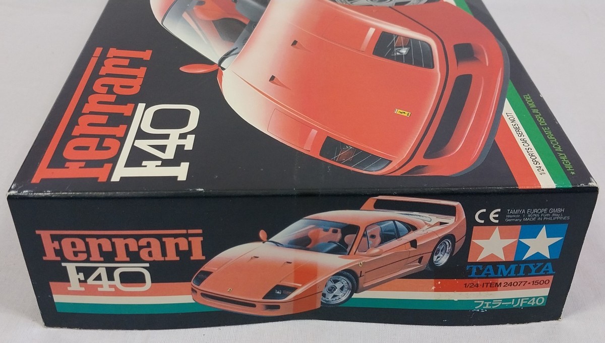 TAMIYA フェラーリ F40 1/24 No.77 Tamiya 1/24 Ferrari F40 Sport Car Series no.77 Plastic model