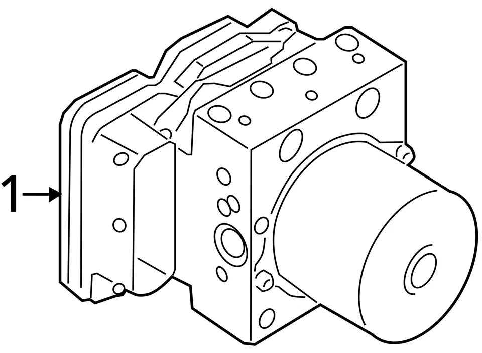 Anti-Lock Brake Part Actuator And Pump Assembly Fits 14-16 SPORTAGE 2961827 - Image 4 of 4