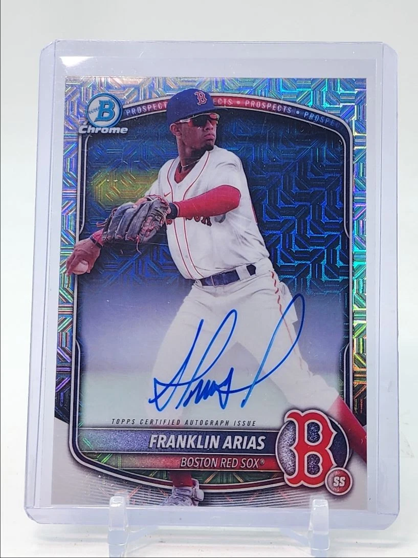 FRANKLIN ARIAS 2025 BOWMAN CHROME AUTOGRAPH MEGA BOX MOJO AUTO Q4388