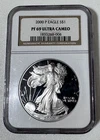 2000 P S$1 Proof Silver American Eagle Dollar NGC Graded PF 69 Ultra Cameo