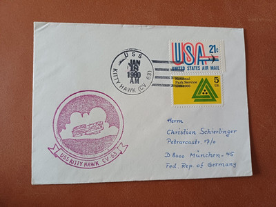 US Navy: USS Kitty Hawk (CV-63), Cachet (1980), #14