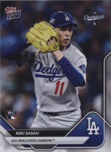 2025 World Series Champions LA Dodgers Topps NOW 15-Card Team Set