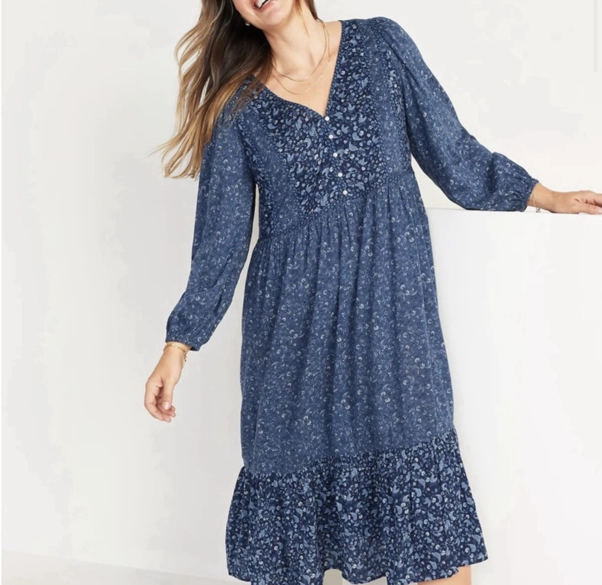 macy's navy blue dress Macy Dress in Navy Blue main image 1
