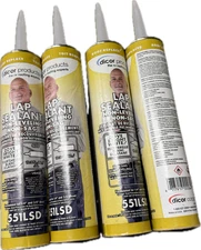 4-Pack Dicor 551LSD Lap Sealant Non-Leveling Non-Sag Dove Bright White Trailer