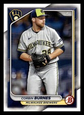 Corbin Burnes 2024 Bowman #45 Milwaukee Brewers BUY10GET5FREE