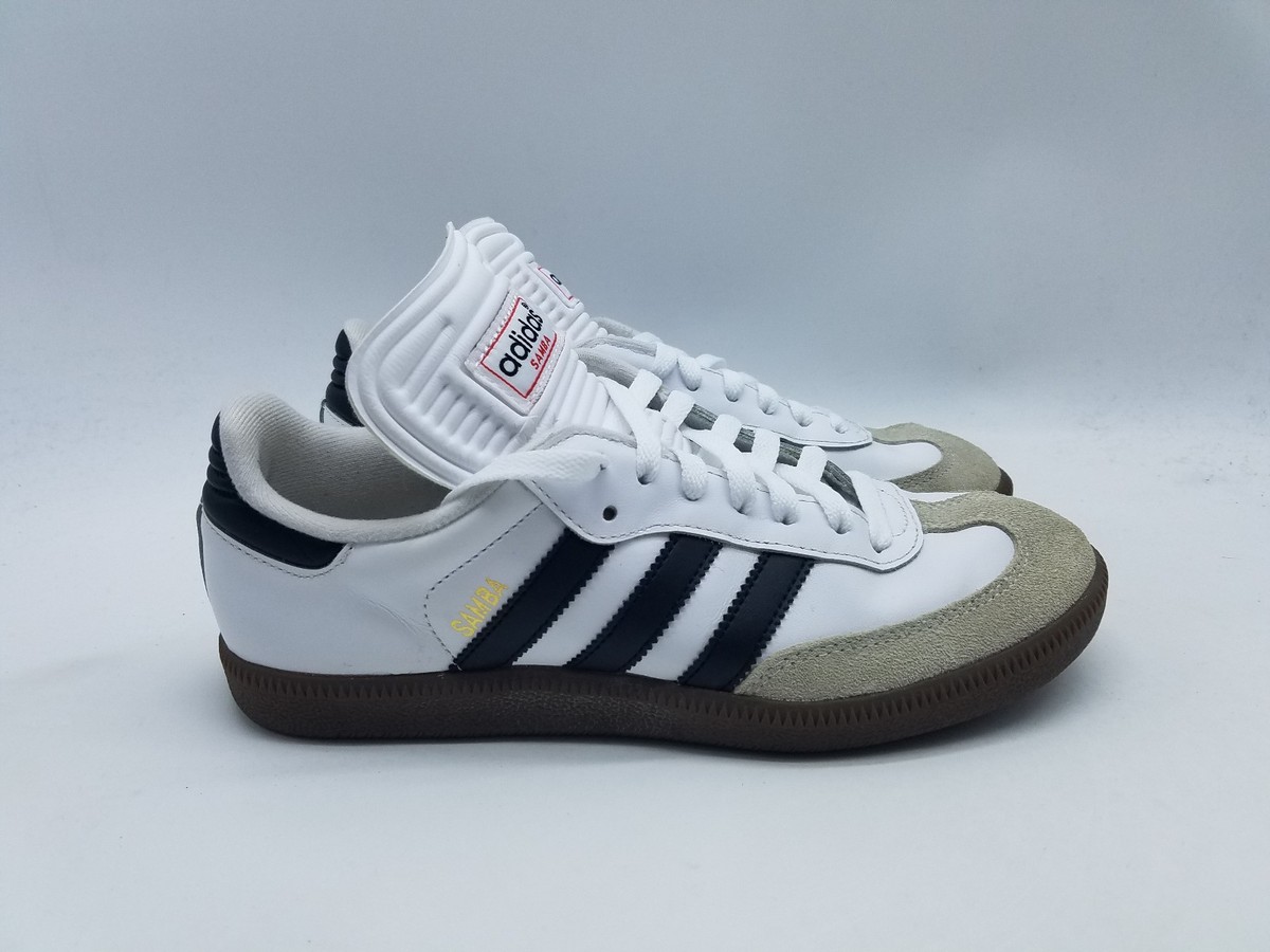 Adidas Samba Classic Men's Size 6.5 Sneakers White Black View 2
