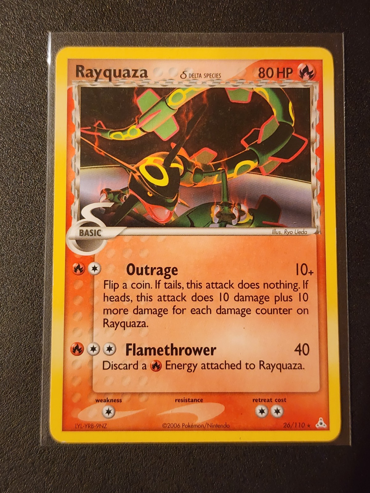 Rayquaza 26/110 - Non Holo Rare - EX Holon Phantoms NM Pokemon Card