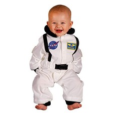 Aeromax 153074 NASA Jr. Astronaut Suit White Infant Costume Size 6 to 12 Months