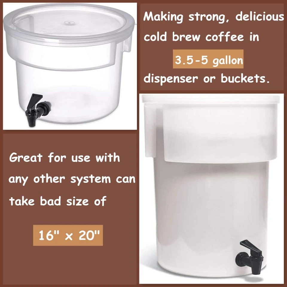 Filtros de café comerciais Cold Brew - 100 sacos de filtro sistema Cold Brew... - Imagem 3 de 4