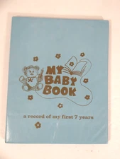 1968 Baby Book Record of First 7 Years Protect-o Product Japan Vintage