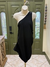 Shein chick black little Asymmetrical one shoulder dress size 1XL