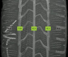 235/65 R16 115S Winterreifen Goodyear Ultra GRIP Cargo 4-5mm DOT 3619 - 4 REIFEN