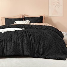 Oversized King Comforter Set Black, 3 Oversized King 120"x98" 09-black