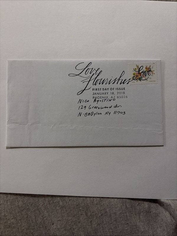2018 USA Love Flourishes Stamp FDC Phoenix AZ