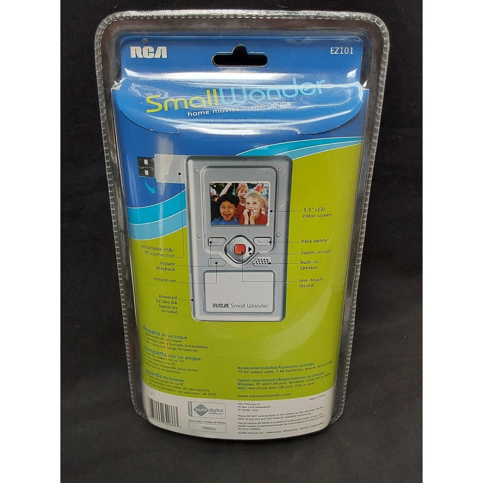 RCA Hard Drive Camcorder Camera with accessories model EZ101 New Sealed  - Image 4 of 4