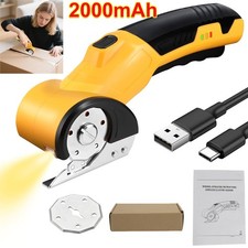 Cordless Electric Fabric Scissors, Power Rotary Cutter, Cardboard Box Heavy Duty